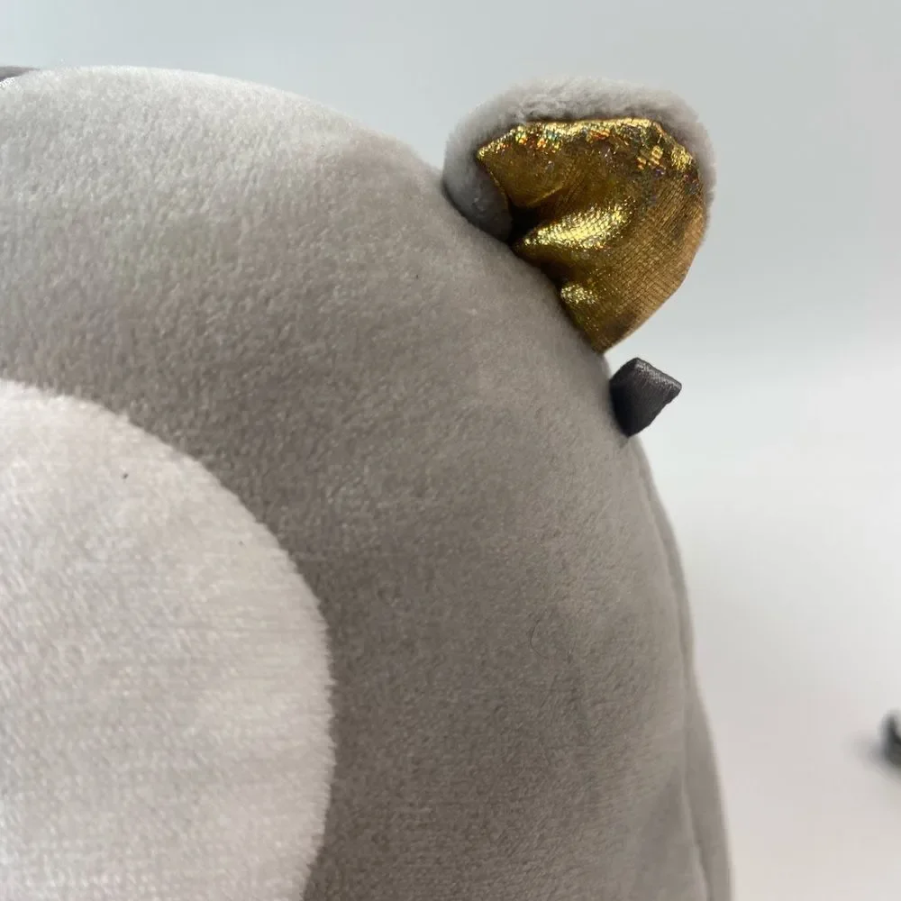 Squishmallows Squirrel Androu Plush Gray White Kellytoy Stuffed Animal 8”